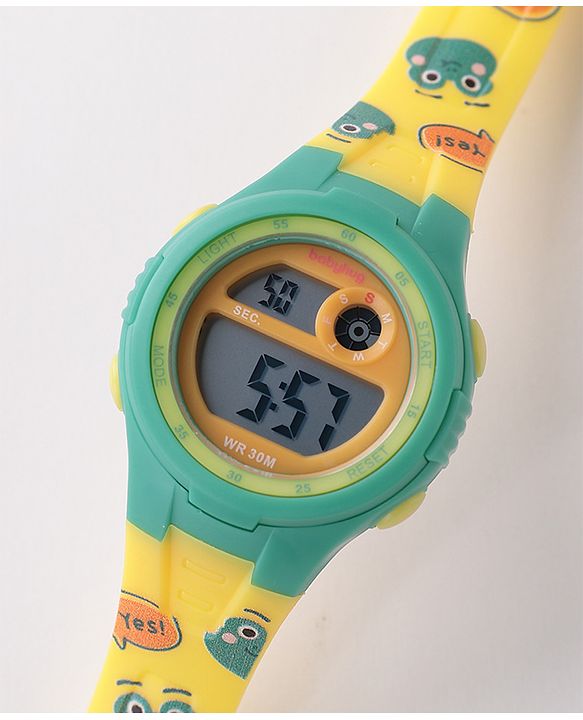 Babyhug Digital Watch Free Size - Yellow
