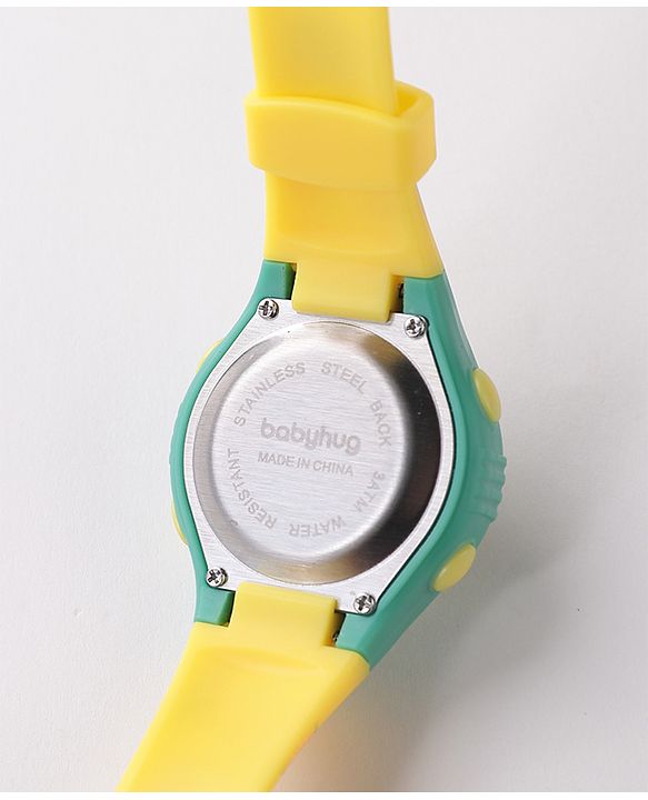 Babyhug Digital Watch Free Size - Yellow