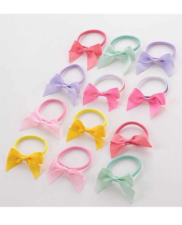 Babyhug Rubber Bands Set Pack of 12 Free Size - Multicolour
