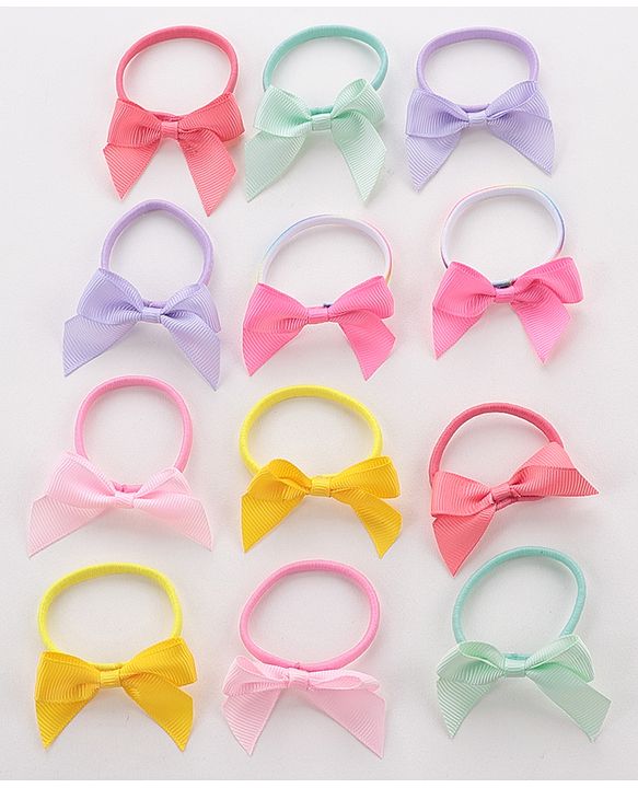 Babyhug Rubber Bands Set Pack of 12 Free Size - Multicolour