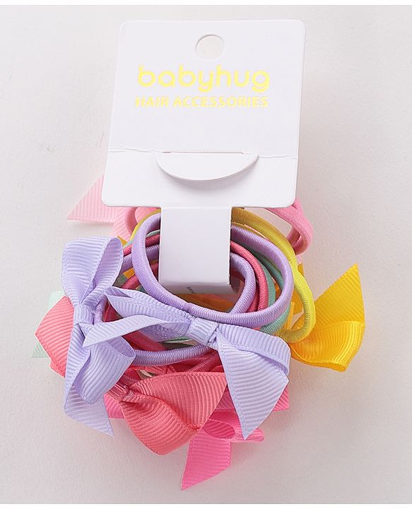 Babyhug Rubber Bands Set Pack of 12 Free Size - Multicolour