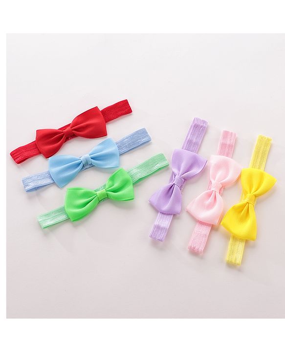 Babyhug Headbands Free Size Pack of 6 - Multicolor