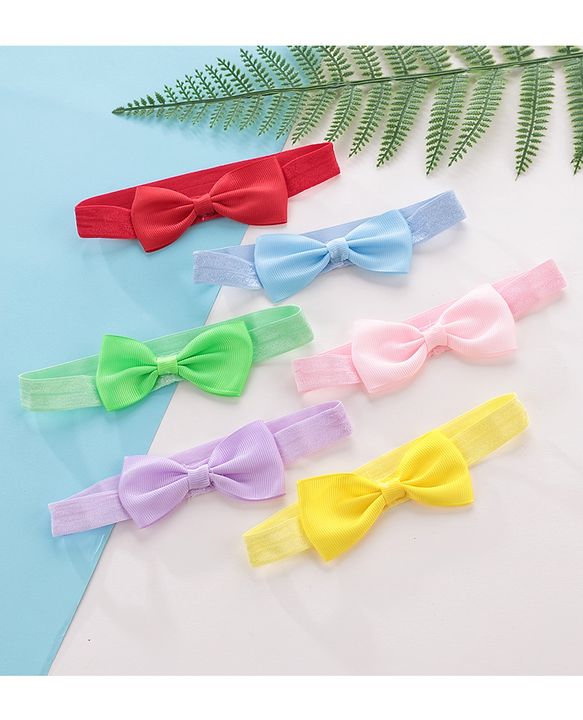Babyhug Headbands Free Size Pack of 6 - Multicolor