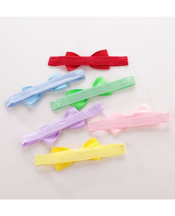 Babyhug Headbands Free Size Pack of 6 - Multicolor