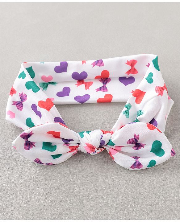 Babyhug Free Size Bow Headband with Kitty Shape Sunglasses - Multicolor
