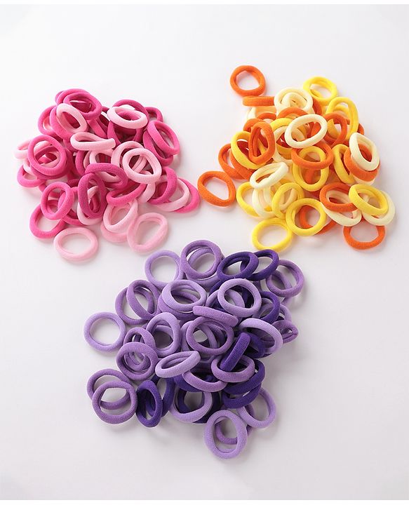 Babyhug Rubber Bands Set Free Size Pack of 3 -Multicolor