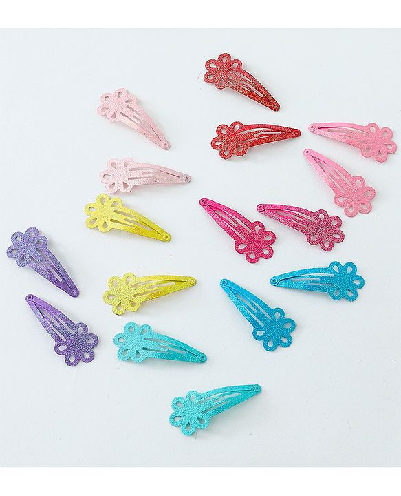 Babyhug Snap Clips  Free Size Pack of 16 - Multicolour