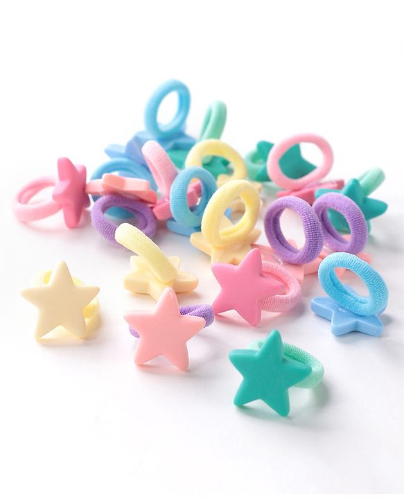 Babyhug Rubber Bands with Appliques Pack of 20 - Multicoloured
