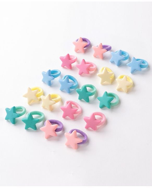 Babyhug Rubber Bands with Appliques Pack of 20 - Multicoloured