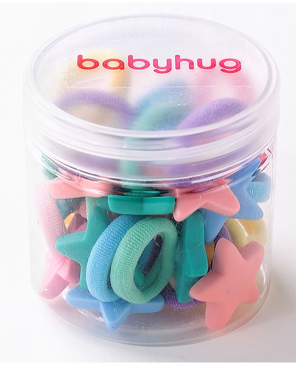 Babyhug Rubber Bands with Appliques Pack of 20 - Multicoloured