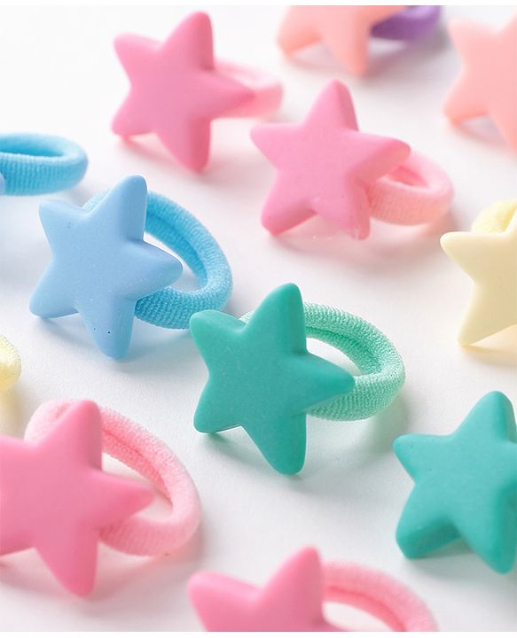 Babyhug Rubber Bands with Appliques Pack of 20 - Multicoloured