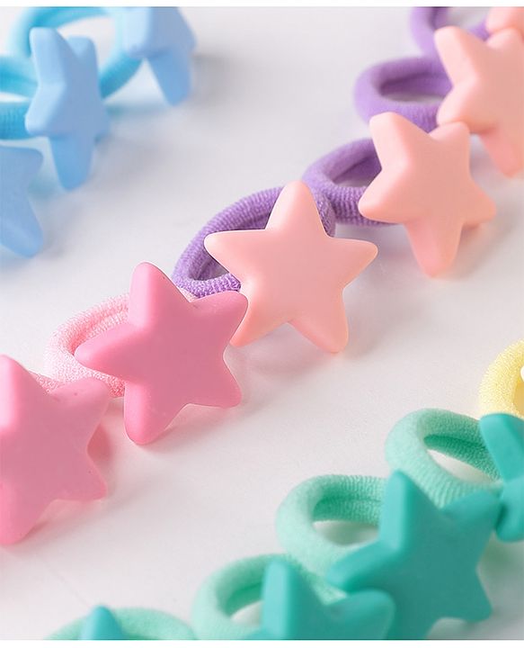 Babyhug Rubber Bands with Appliques Pack of 20 - Multicoloured