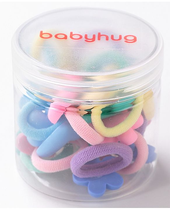 Babyhug Rubber Bands with Appliques Pack of 20 - Multicoloured