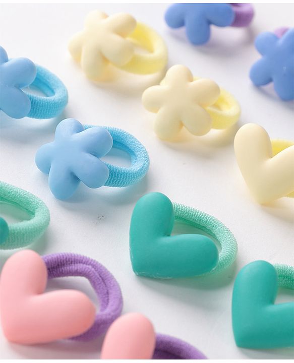 Babyhug Rubber Bands with Appliques Pack of 20 - Multicoloured
