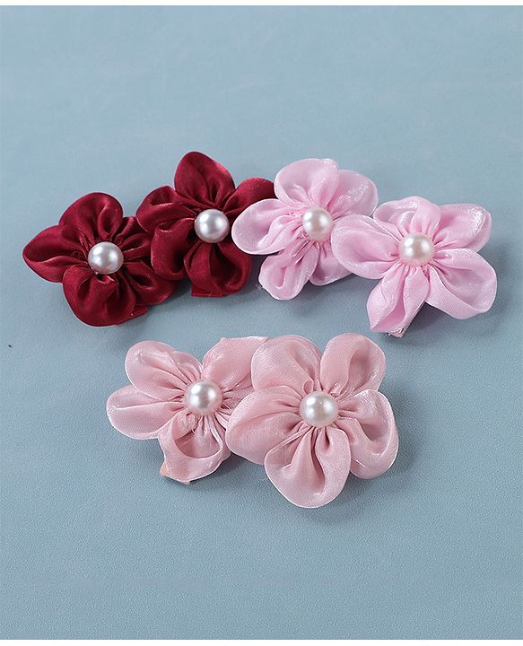 Babyhug Hair Pins and Clips Pack of 6 - Multicolor