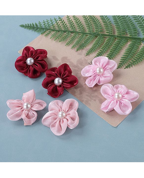 Babyhug Hair Pins and Clips Pack of 6 - Multicolor