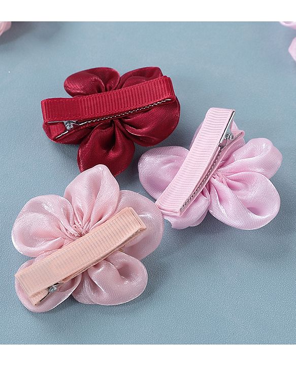 Babyhug Hair Pins and Clips Pack of 6 - Multicolor