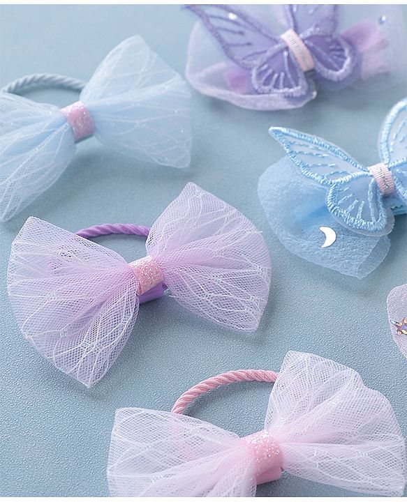 Babyhug Hair Pins And Clips  Pack of 9- Multicolor