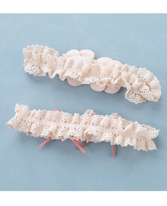Babyhug Free Size Headbands with Bow & Floral Applique Pack of 2  -Multicolor