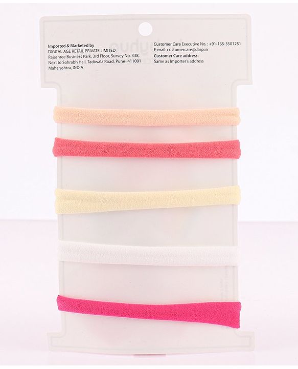 Babyhug Headbands  Free Size Pack of 5 - Multicolor