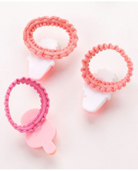 Babyhug Rubber Bands  with Appliques Pack of 10 - Multicolour