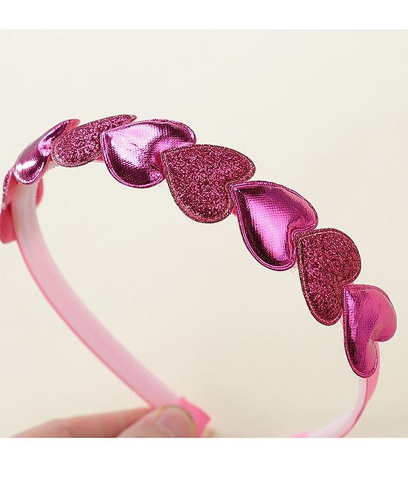 Babyhug Free Size Hair Bands Pack of 2 - Pink & Silver