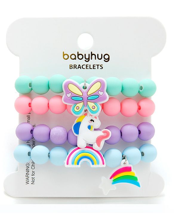 Babyhug Bracelets & Bangles  Free Size Pack of 4 - Multicolour