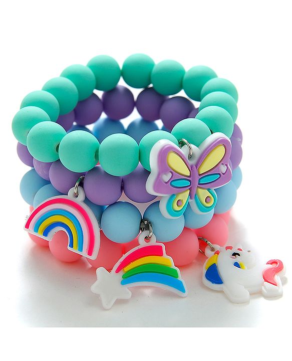 Babyhug Bracelets & Bangles  Free Size Pack of 4 - Multicolour