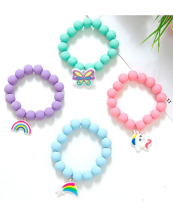 Babyhug Bracelets & Bangles  Free Size Pack of 4 - Multicolour