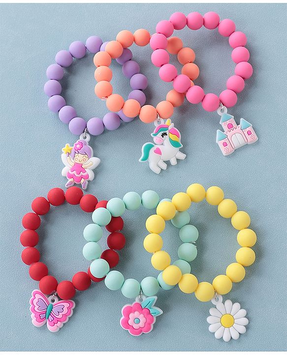 Babyhug Bracelet Set Pack of of 6 Free Size - Multicolour
