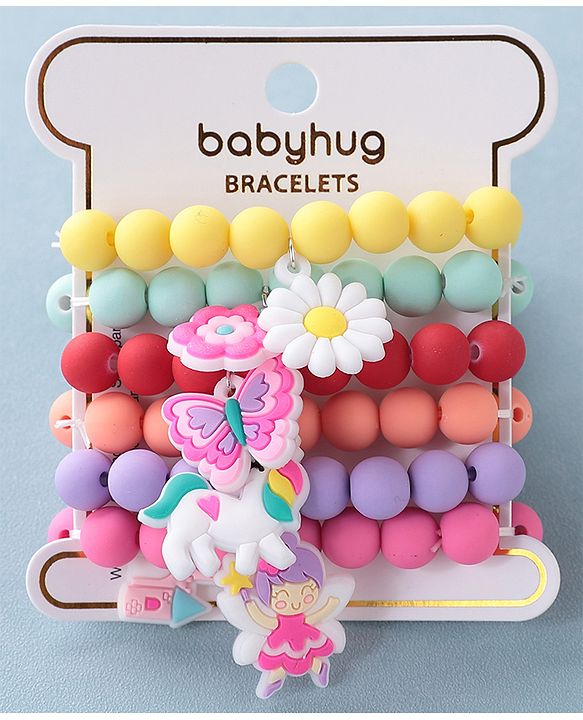 Babyhug Bracelet Set Pack of of 6 Free Size - Multicolour