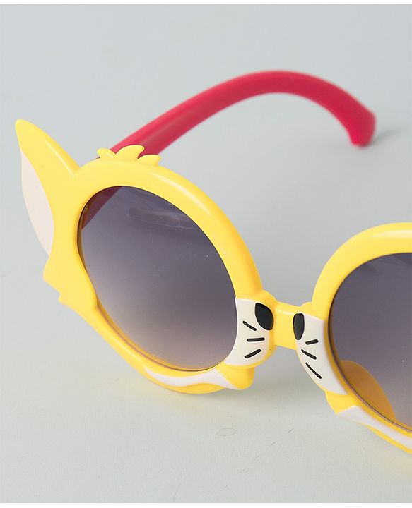 Babyhug Sunglasses Dog Theme Free Size- Yellow