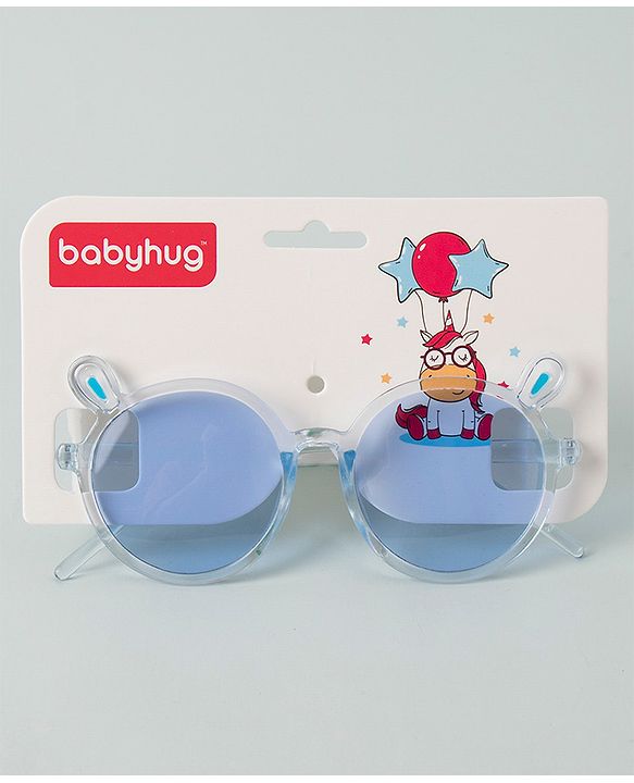Babyhug Sunglasses with Rabbit Ears Design Free Size - Blue