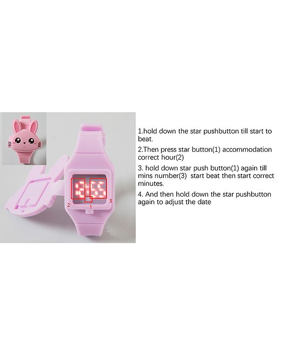 Babyhug Digital Watch Free Size - Pink