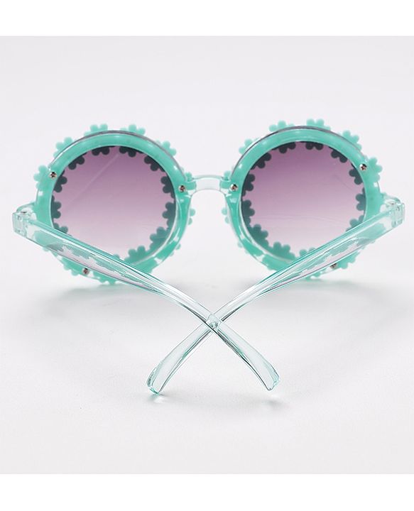 Babyhug Sunglasses with Flower Design Free Size- Blue