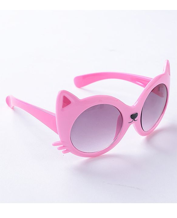 Babyhug Sunglasses Cat Theme Free Size- Pink