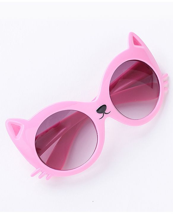 Babyhug Sunglasses Cat Theme Free Size- Pink