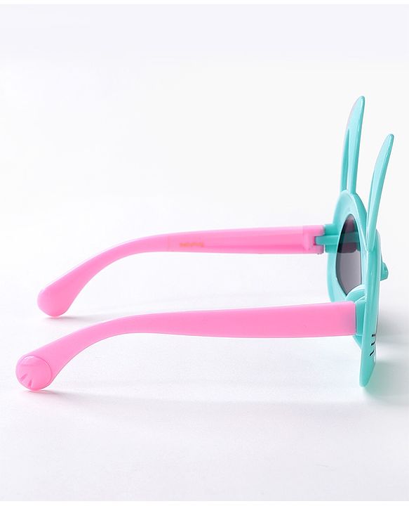 Babyhug Sunglasses with Rabbit Ear Design Free Size- Light Green
