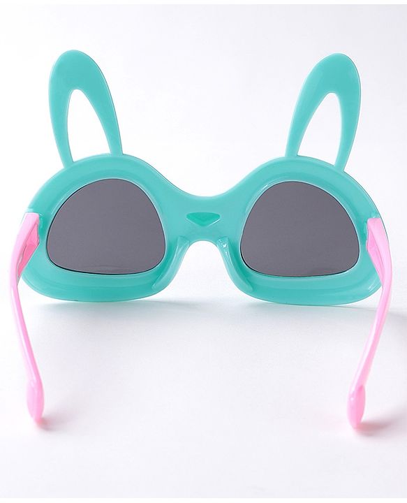 Babyhug Sunglasses with Rabbit Ear Design Free Size- Light Green