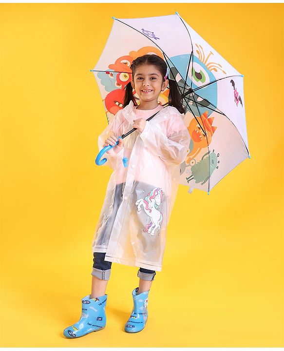 Babyhug  Umbrella  Cartoon Print - Multicolor