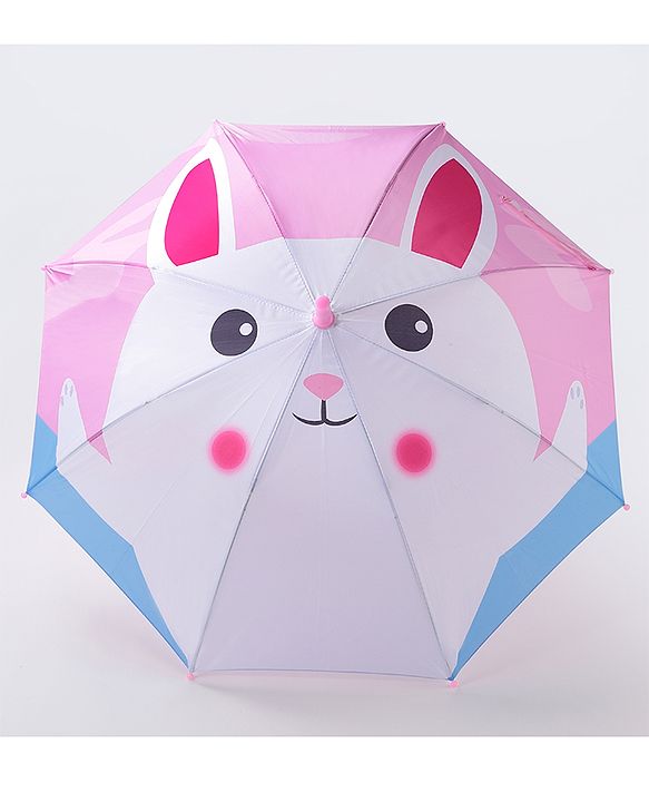 Babyhug Umbrella Bunny Print - Pink