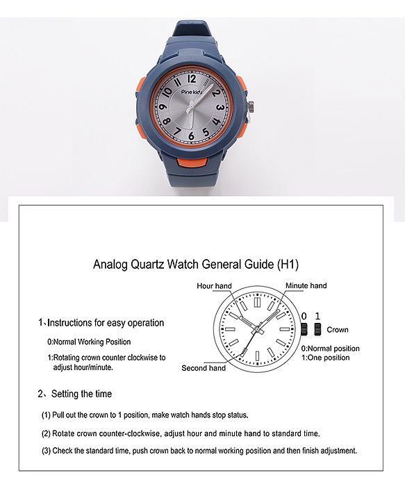 Pine Kids Analog Watch- Navy