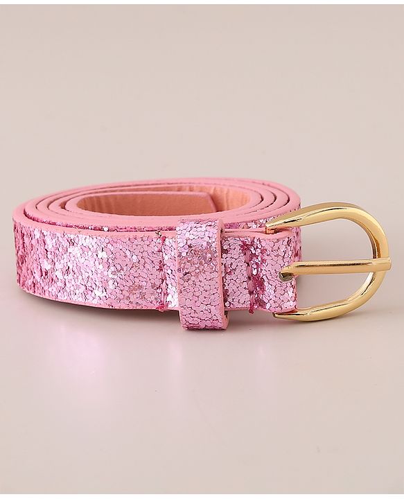 Pine Kids Belt Free Size Shimmered - Pink
