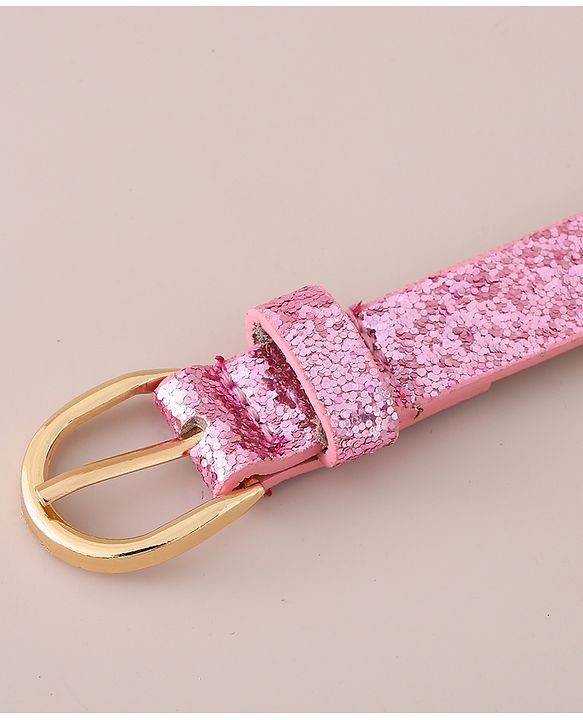Pine Kids Belt Free Size Shimmered - Pink