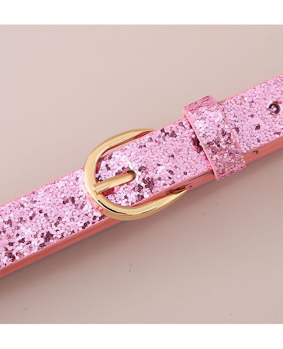 Pine Kids Belt Free Size Shimmered - Pink