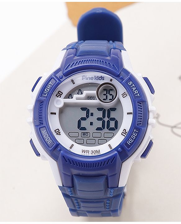 Pine Kids Digital Watch- Dark Blue