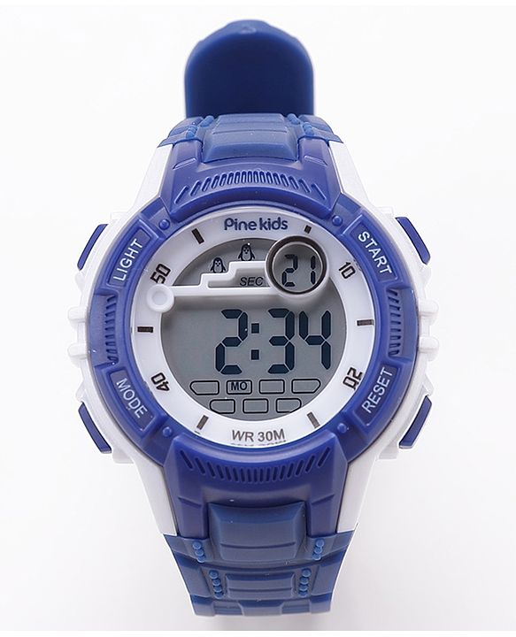 Pine Kids Digital Watch- Dark Blue