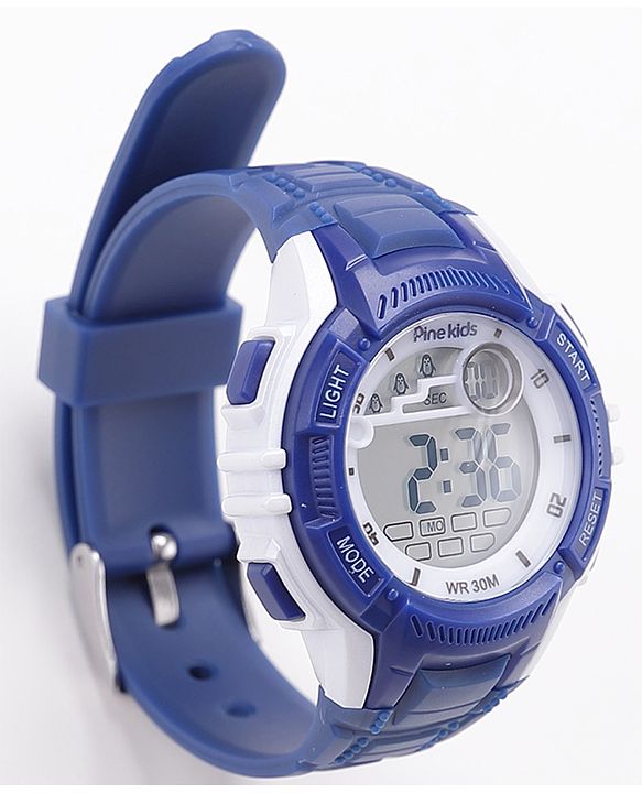 Pine Kids Digital Watch- Dark Blue