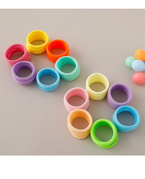 Babyhug Rubber Bands Set of 48 - Multicolour