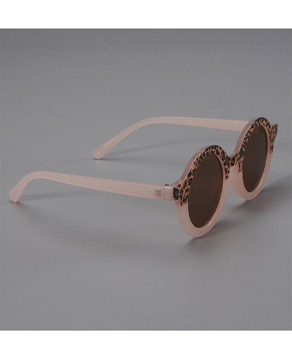 Pine Kids Sunglasses with Leopard Print Free Size-  Light Pink